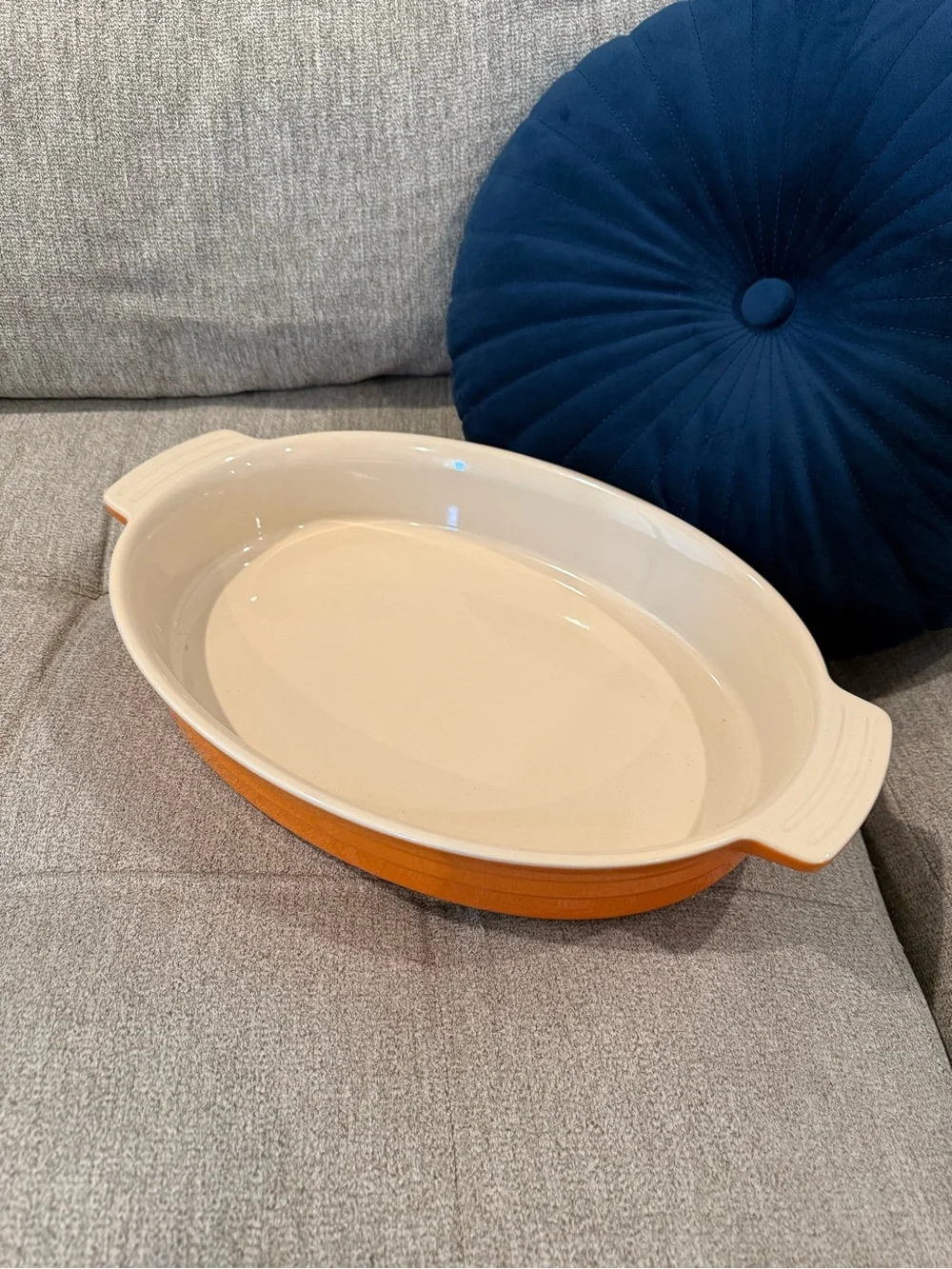 Le Creuset Orange Ceramic Baking Dish - Home Kitchen